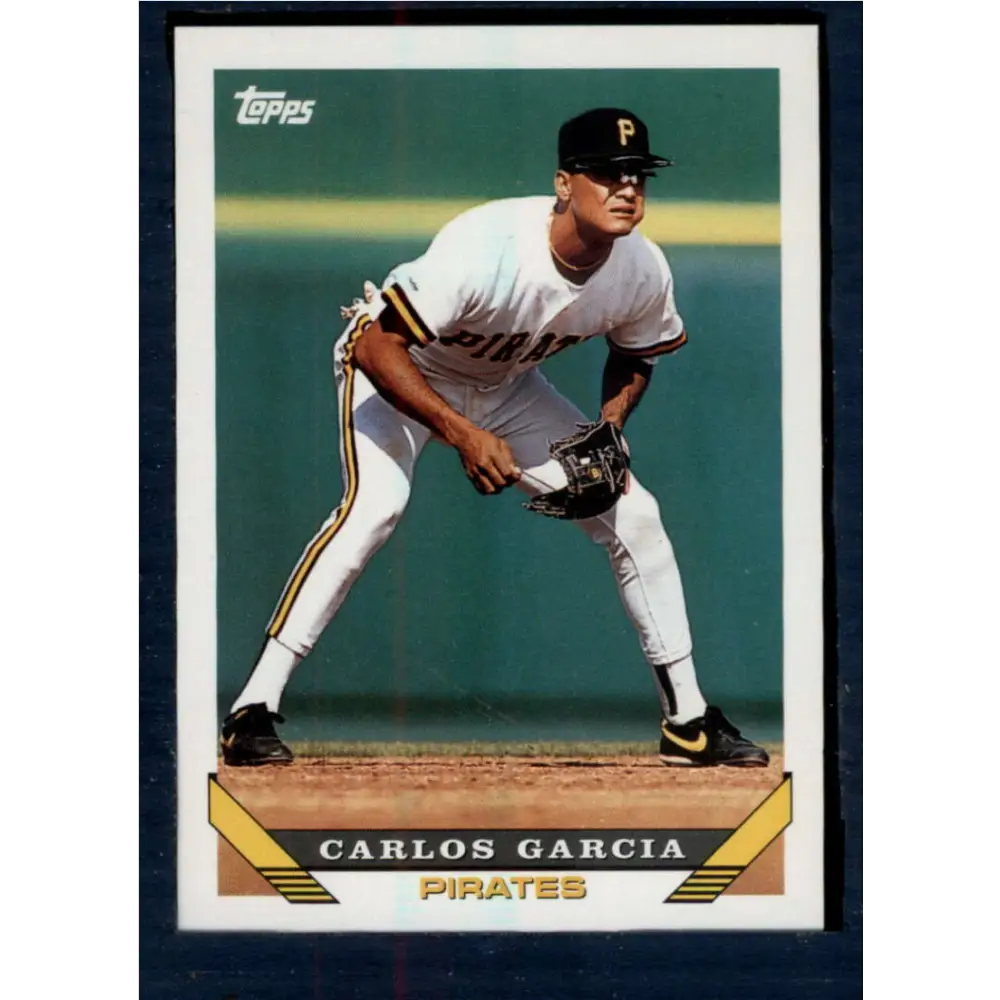 1993 Topps #27 Carlos Garcia NM-MT Pittsburgh Pirates Baseball Card  Image 1