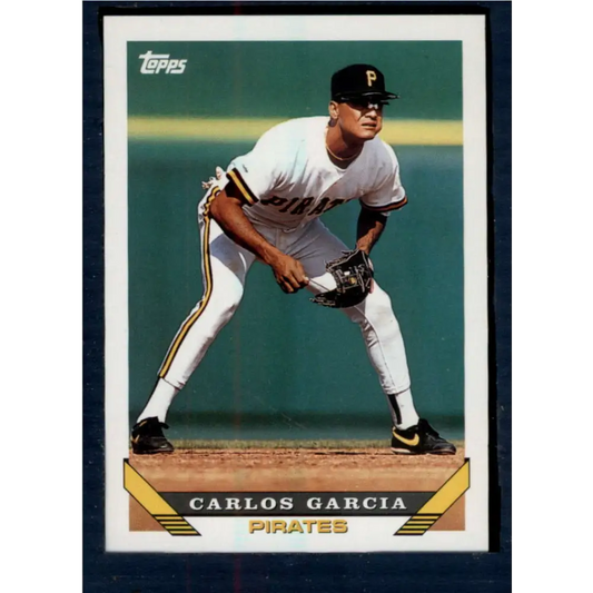 1993 Topps #27 Carlos Garcia NM-MT Pittsburgh Pirates Baseball Card  Image 1