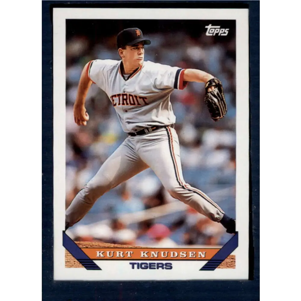 1993 Topps #272 Kurt Knudsen NM-MT Detroit Tigers Baseball Card  Image 1