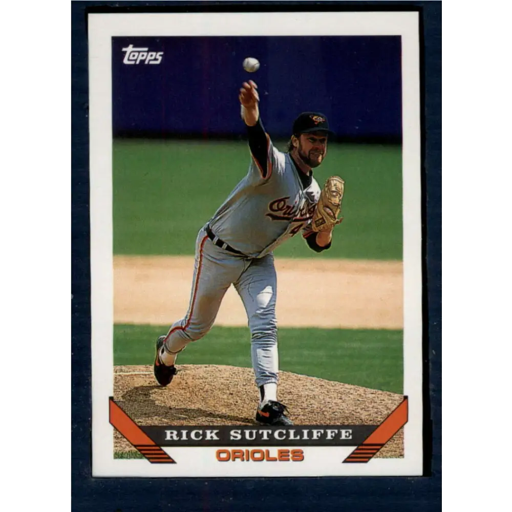 1993 Topps #274 Rick Sutcliffe NM-MT Baltimore Orioles Baseball Card  Image 1