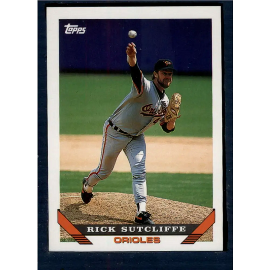 1993 Topps #274 Rick Sutcliffe NM-MT Baltimore Orioles Baseball Card  Image 1
