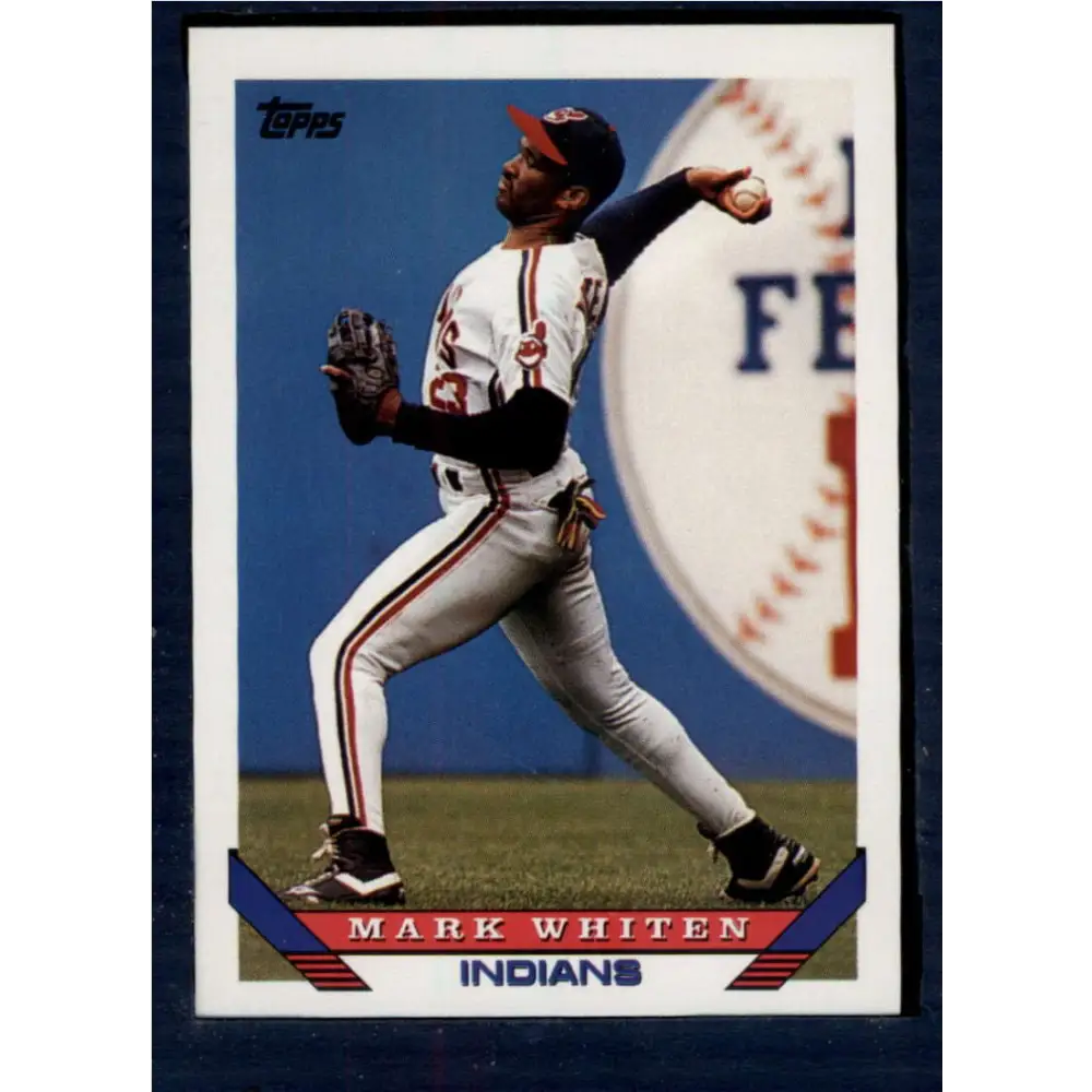1993 Topps #277 Mark Whiten NM-MT Cleveland Indians Baseball Card  Image 1