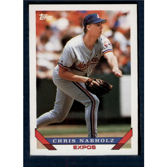 1993 Topps #278 Chris Nabholz NM-MT Montreal Expos Baseball Card  Image 1