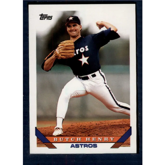 1993 Topps #281 Butch Henry NM-MT Houston Astros Baseball Card  Image 1