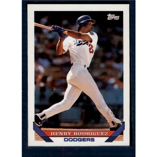 1993 Topps #284 Henry Rodriguez NM-MT Los Angeles Dodgers Baseball Card  Image 1