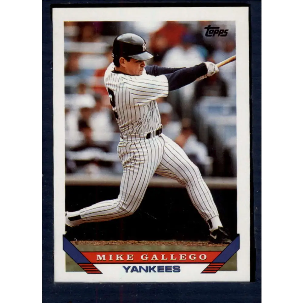 1993 Topps #287 Mike Gallego NM-MT New York Yankees Baseball Card  Image 1