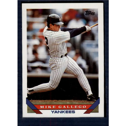 1993 Topps #287 Mike Gallego NM-MT New York Yankees Baseball Card  Image 1