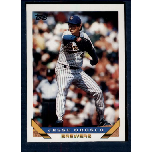 1993 Topps #289 Jesse Orosco NM-MT Milwaukee Brewers Baseball Card  Image 1