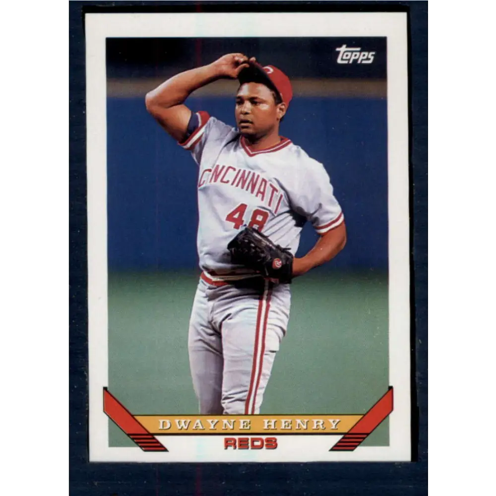 1993 Topps #29 Dwayne Henry NM-MT Cincinnati Reds Baseball Card  Image 1