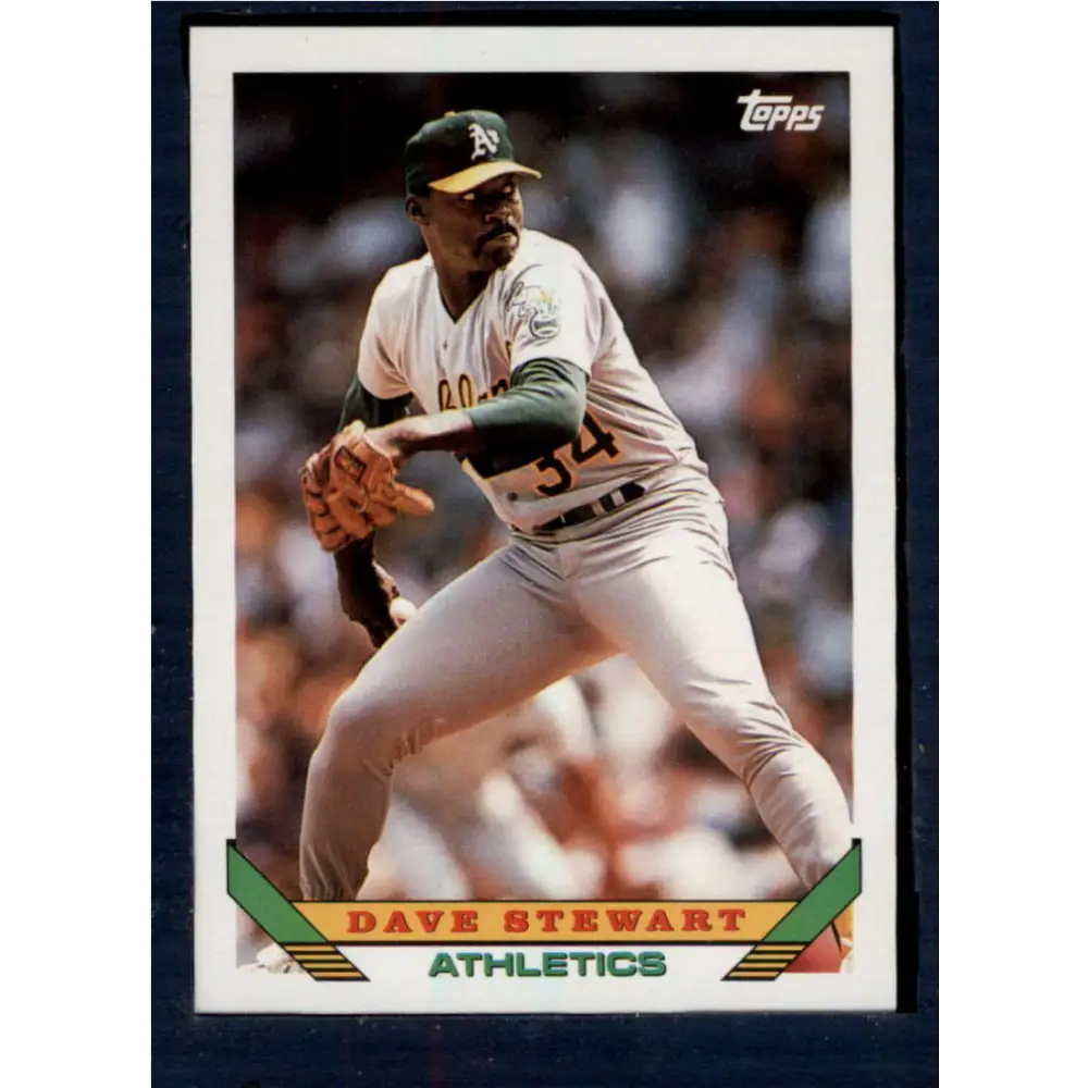 1993 Topps #290 Dave Stewart NM-MT Oakland Athletics Baseball Card  Image 1