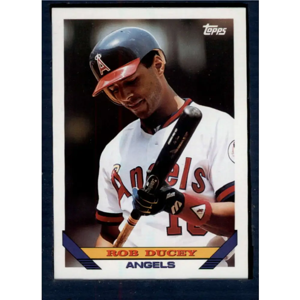 1993 Topps #293 Rob Ducey NM-MT California Angels Baseball Card  Image 1
