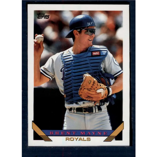 1993 Topps #294 Brent Mayne NM-MT Kansas City Royals Baseball Card  Image 1