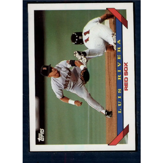 1993 Topps #296 Luis Rivera NM-MT Boston Red Sox Baseball Card  Image 1