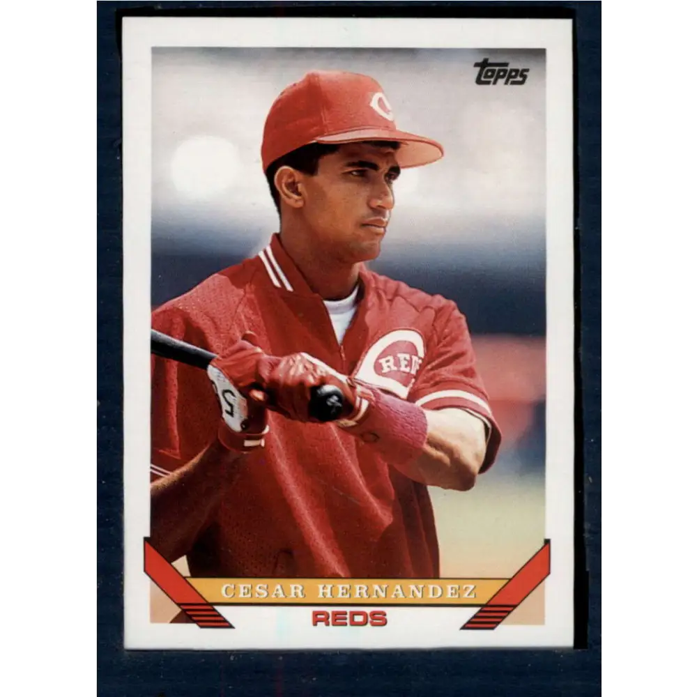 1993 Topps #301 Cesar Hernandez NM-MT Cincinnati Reds Baseball Card  Image 1