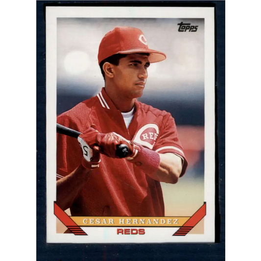 1993 Topps #301 Cesar Hernandez NM-MT Cincinnati Reds Baseball Card  Image 1