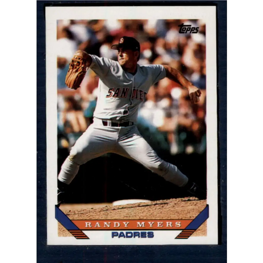 1993 Topps #302 Randy Myers NM-MT San Diego Padres Baseball Card  Image 1