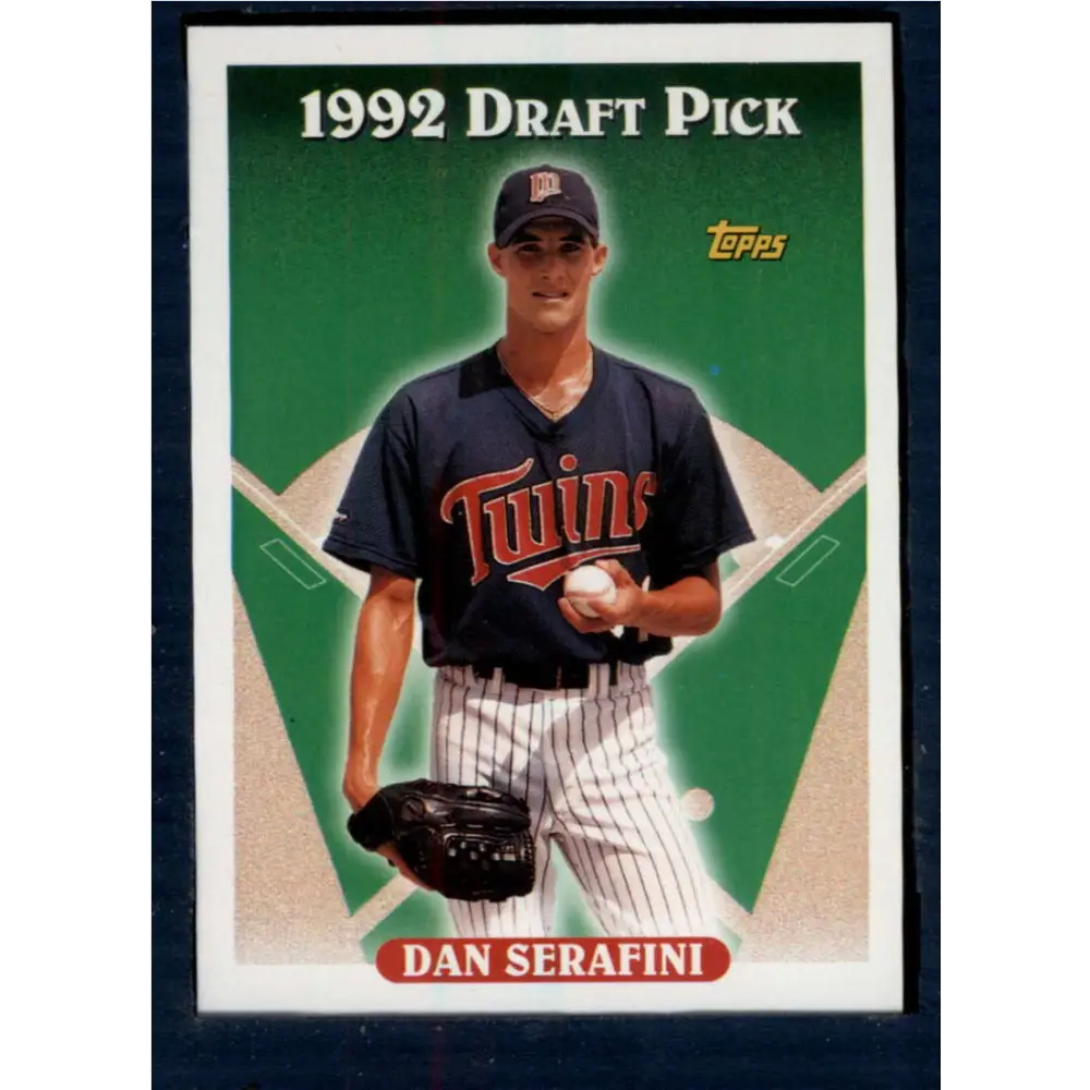 1993 Topps #307 Dan Serafini NM-MT RC Rookie Minnesota Twins Baseball Card  Image 1