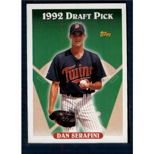 1993 Topps #307 Dan Serafini NM-MT RC Rookie Minnesota Twins Baseball Card  Image 1