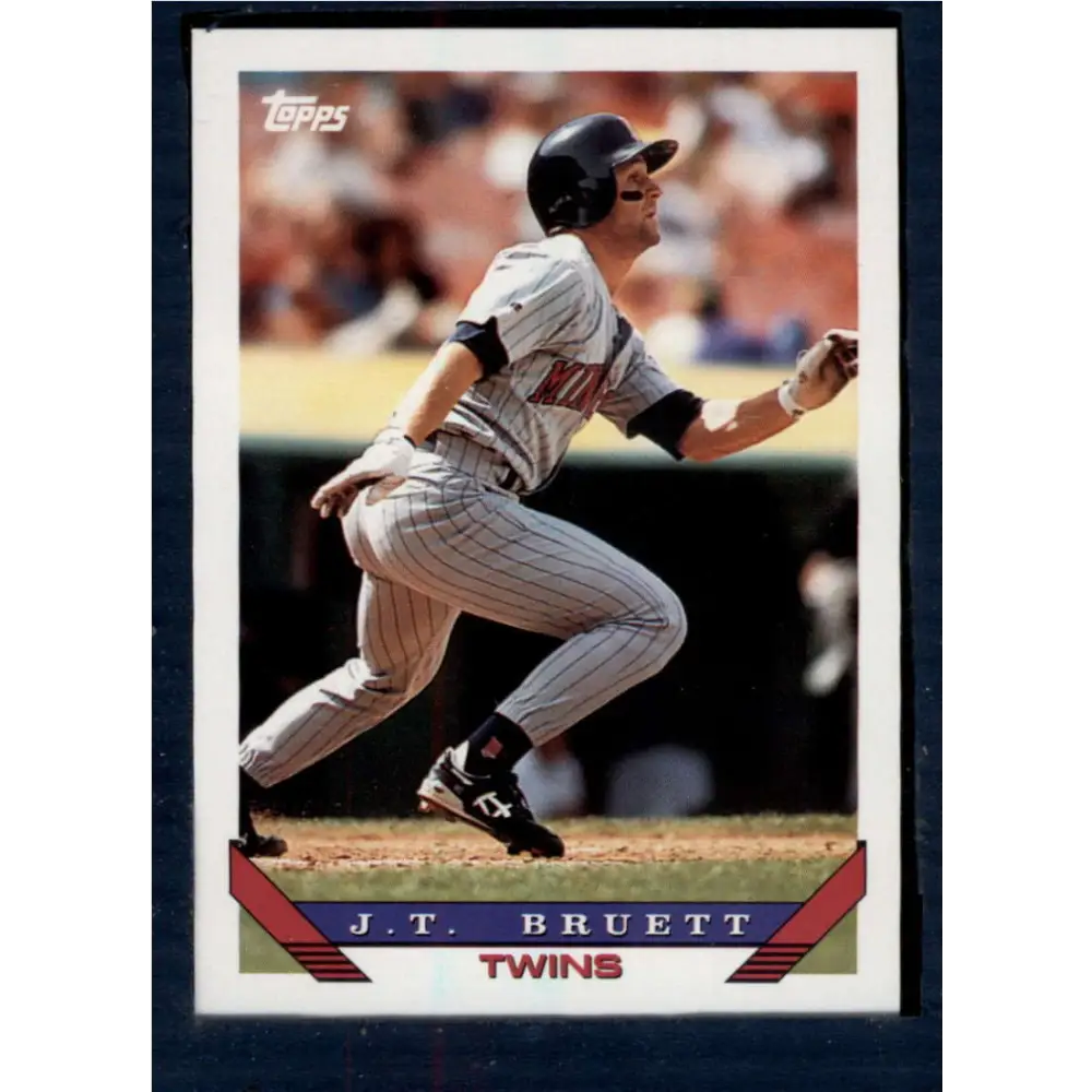 1993 Topps #309 J.T. Bruett NM-MT Minnesota Twins Baseball Card  Image 1