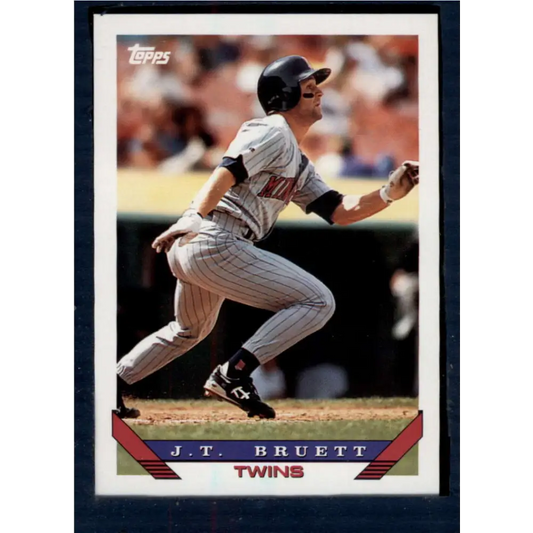 1993 Topps #309 J.T. Bruett NM-MT Minnesota Twins Baseball Card  Image 1