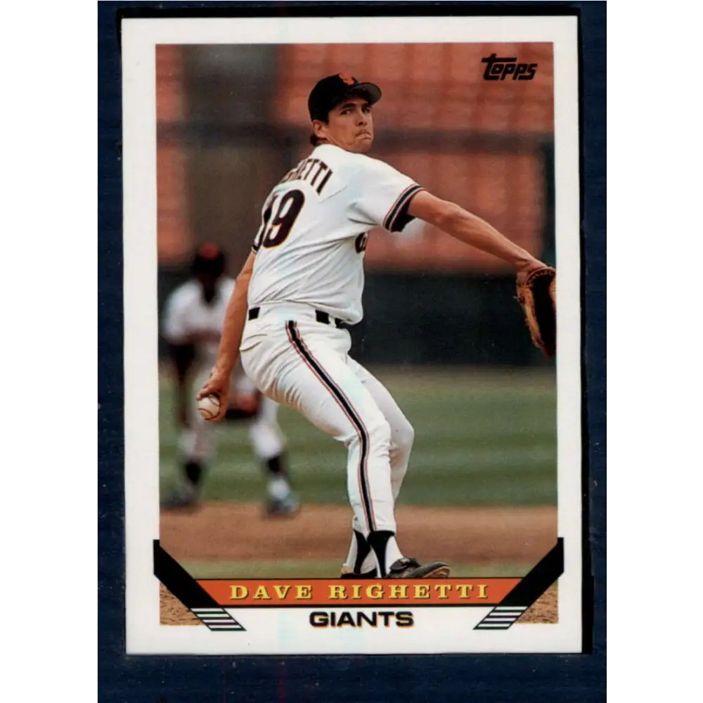 1993 Topps #310 Dave Righetti NM-MT San Francisco Giants Baseball Card  Image 1