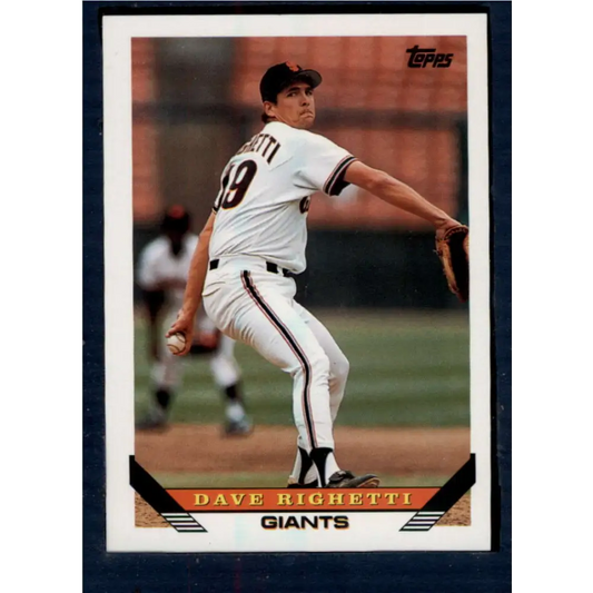 1993 Topps #310 Dave Righetti NM-MT San Francisco Giants Baseball Card  Image 1
