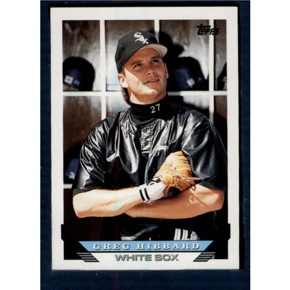 1993 Topps #313 Greg Hibbard NM-MT Chicago White Sox Baseball Card  Image 1