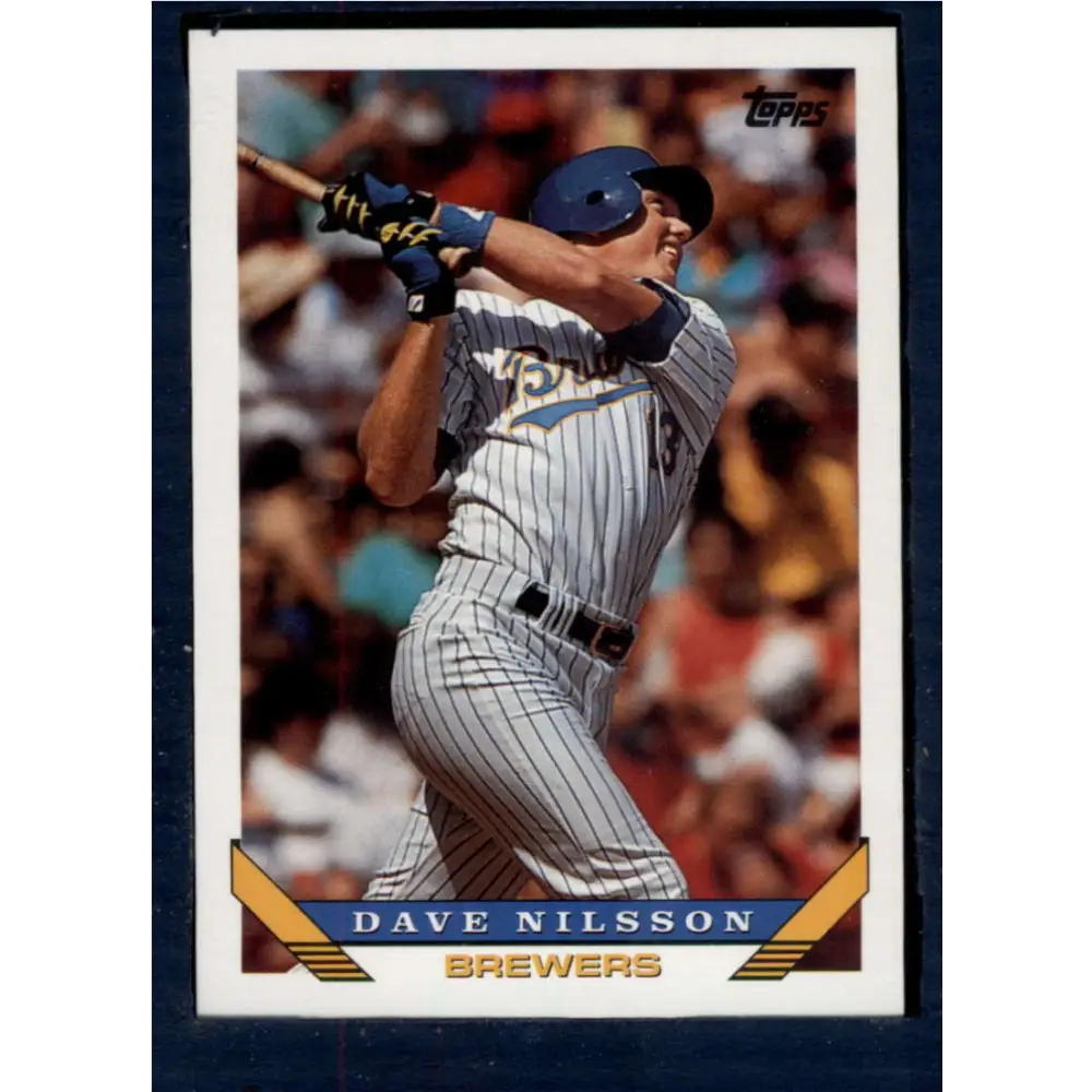 1993 Topps #316 Dave Nilsson NM-MT Milwaukee Brewers Baseball Card  Image 1