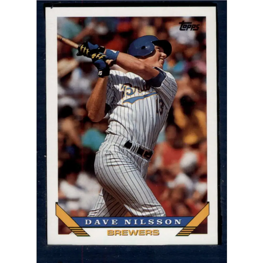 1993 Topps #316 Dave Nilsson NM-MT Milwaukee Brewers Baseball Card  Image 1