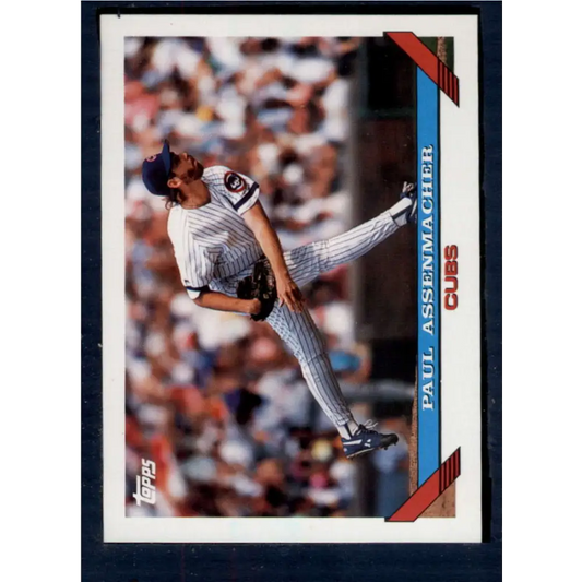 1993 Topps #319 Paul Assenmacher NM-MT Chicago Cubs Baseball Card  Image 1