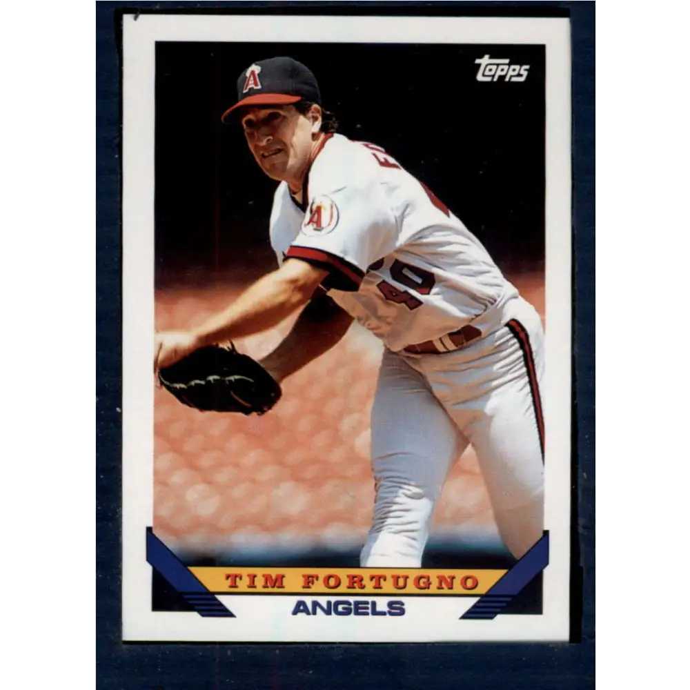 1993 Topps #320 Tim Fortugno NM-MT California Angels Baseball Card  Image 1