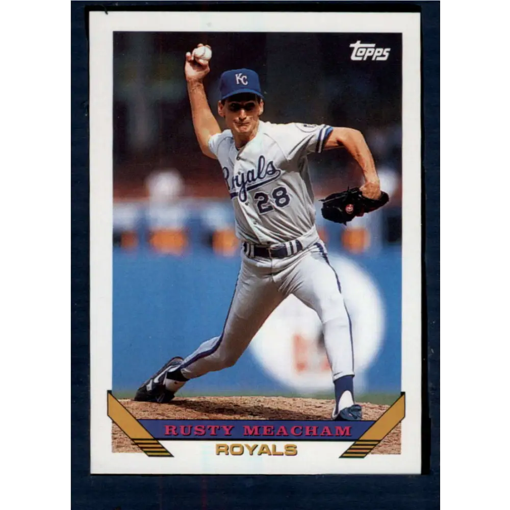 1993 Topps #321 Rusty Meacham NM-MT Kansas City Royals Baseball Card  Image 1
