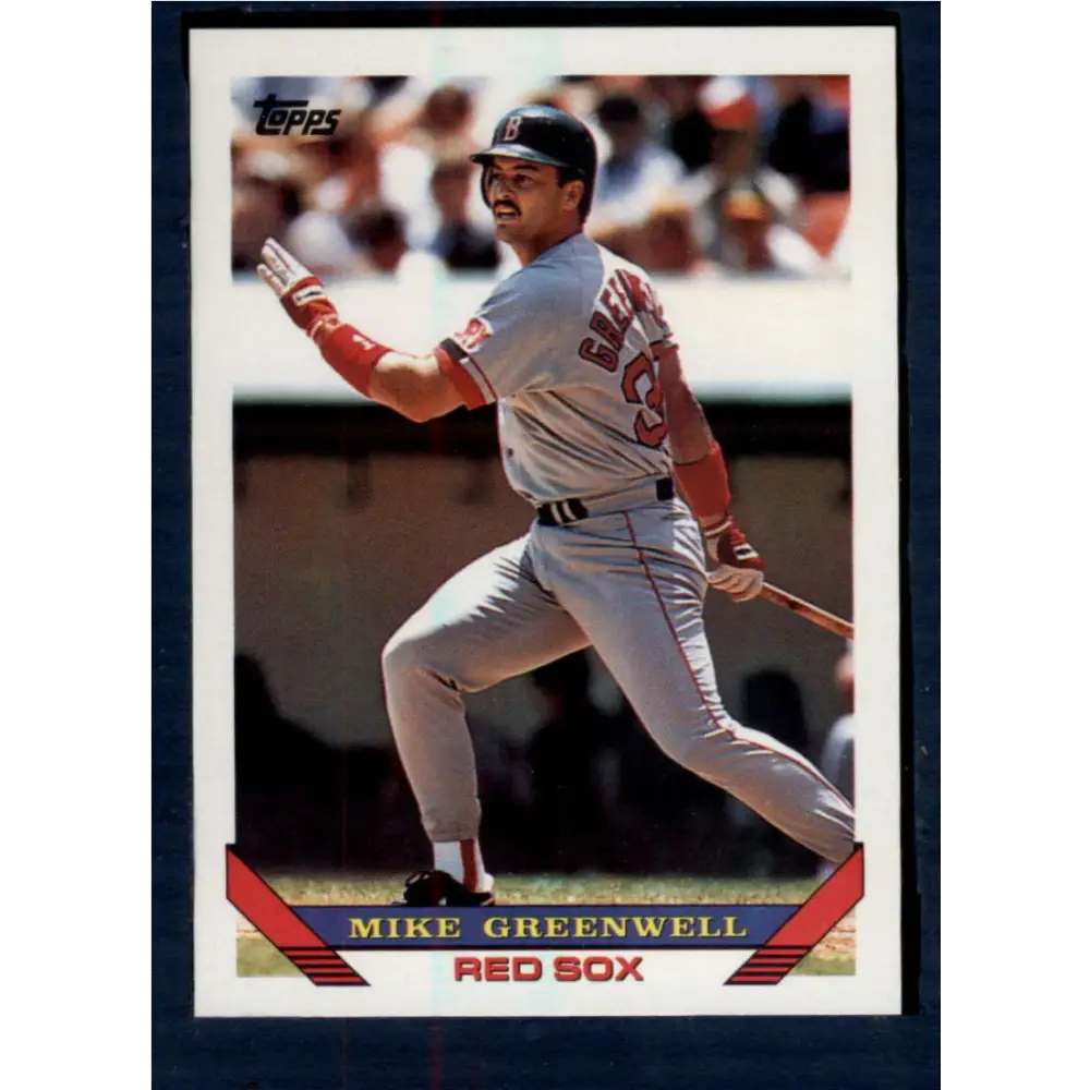 1993 Topps #323 Mike Greenwell NM-MT Boston Red Sox Baseball Card  Image 1