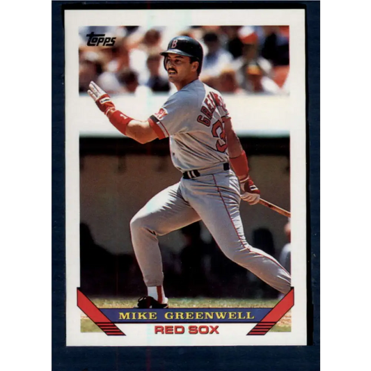 1993 Topps #323 Mike Greenwell NM-MT Boston Red Sox Baseball Card  Image 1