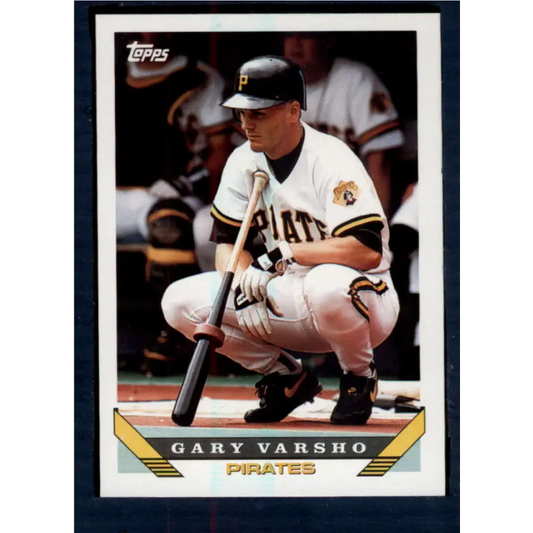1993 Topps #326 Gary Varsho NM-MT Pittsburgh Pirates Baseball Card  Image 1