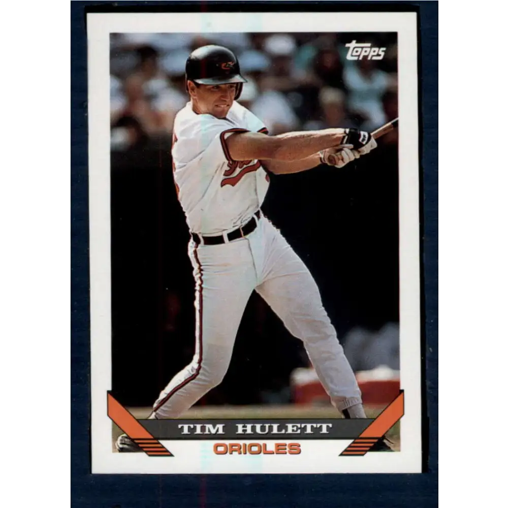 1993 Topps #327 Tim Hulett NM-MT Baltimore Orioles Baseball Card  Image 1