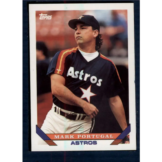 1993 Topps #335 Mark Portugal NM-MT Houston Astros Baseball Card  Image 1