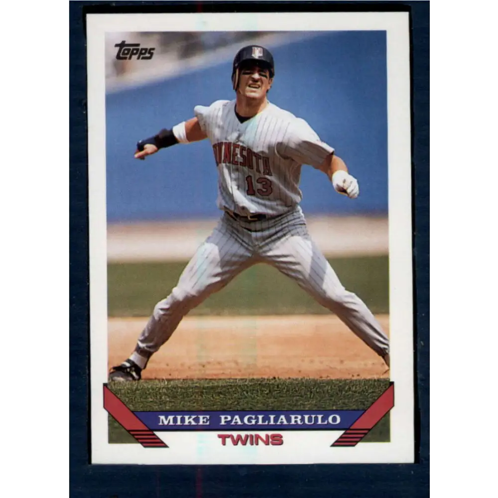 1993 Topps #336 Mike Pagliarulo NM-MT Minnesota Twins Baseball Card  Image 1