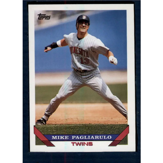 1993 Topps #336 Mike Pagliarulo NM-MT Minnesota Twins Baseball Card  Image 1