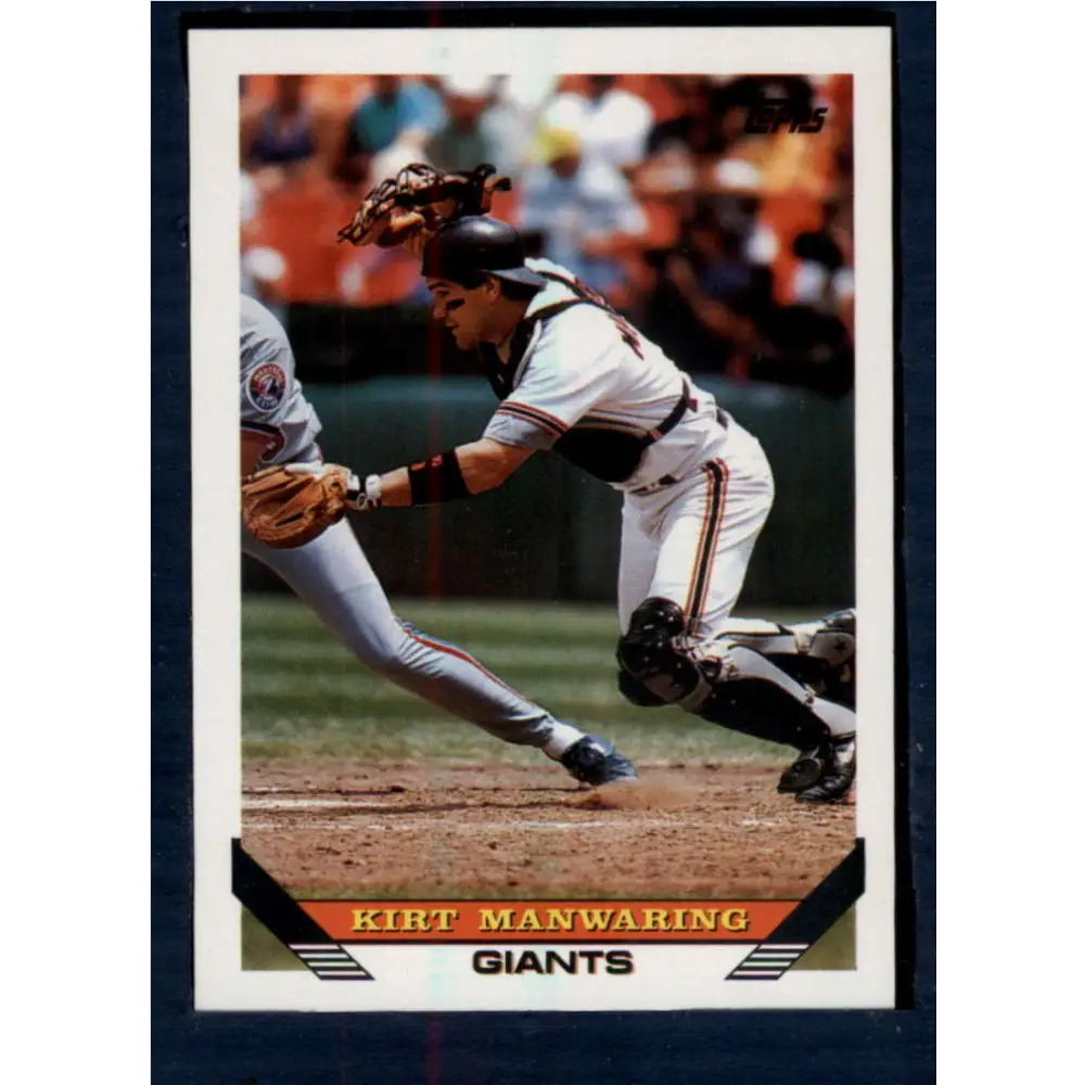1993 Topps #337 Kirt Manwaring NM-MT San Francisco Giants Baseball Card  Image 1