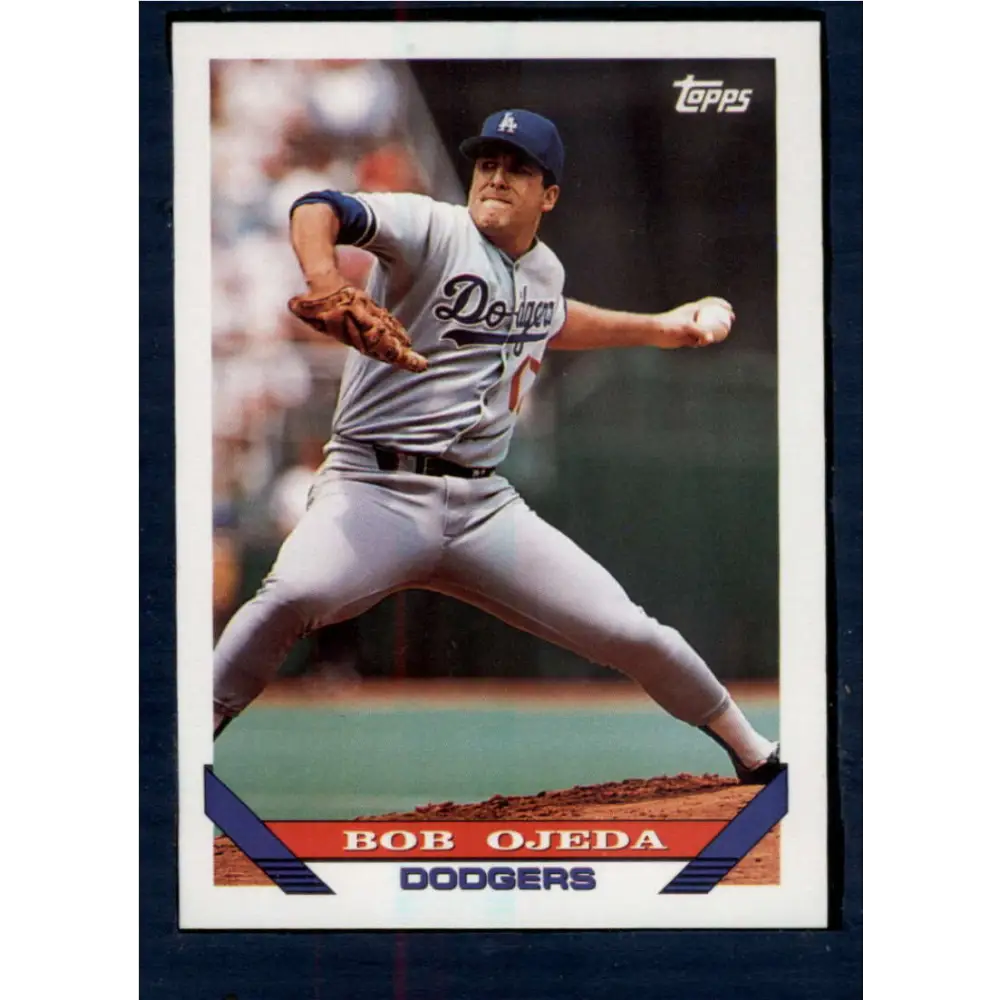 1993 Topps #338 Bob Ojeda NM-MT Los Angeles Dodgers Baseball Card  Image 1