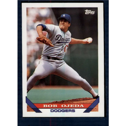 1993 Topps #338 Bob Ojeda NM-MT Los Angeles Dodgers Baseball Card  Image 1