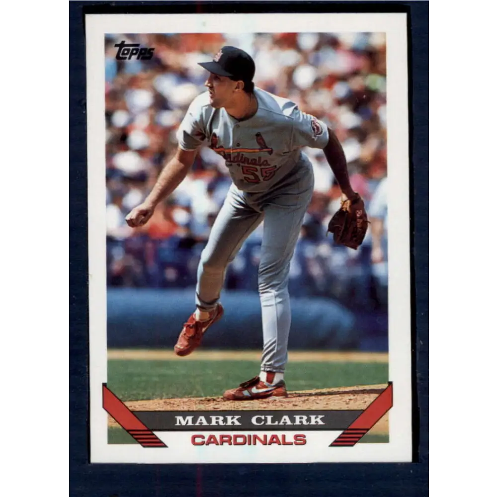 1993 Topps #339 Mark Clark NM-MT St. Louis Cardinals Baseball Card  Image 1