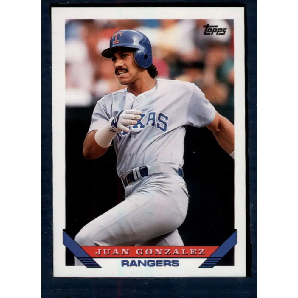 1993 Topps #34 Juan Gonzalez NM-MT Texas Rangers Baseball Card  Image 1