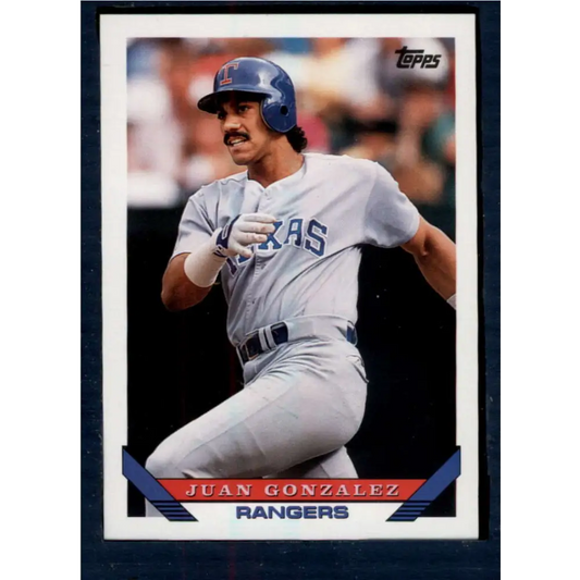 1993 Topps #34 Juan Gonzalez NM-MT Texas Rangers Baseball Card  Image 1
