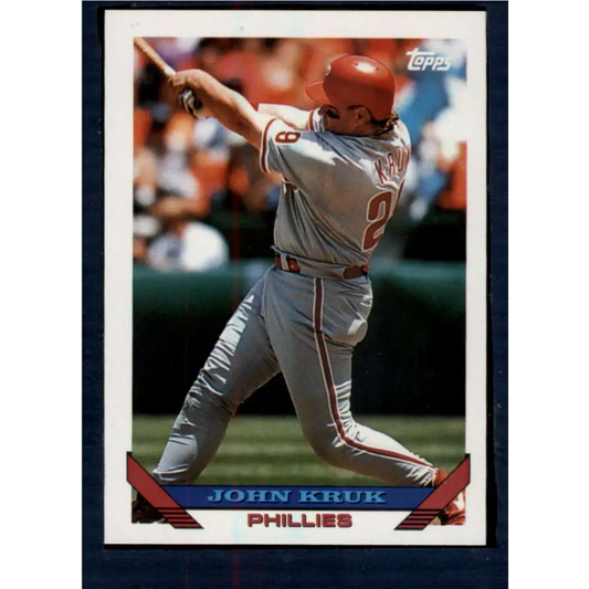 1993 Topps #340 John Kruk NM-MT Philadelphia Phillies Baseball Card  Image 1