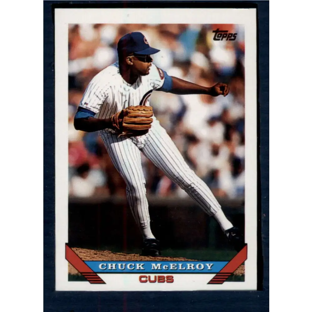 1993 Topps #346 Chuck McElroy NM-MT Chicago Cubs Baseball Card  Image 1