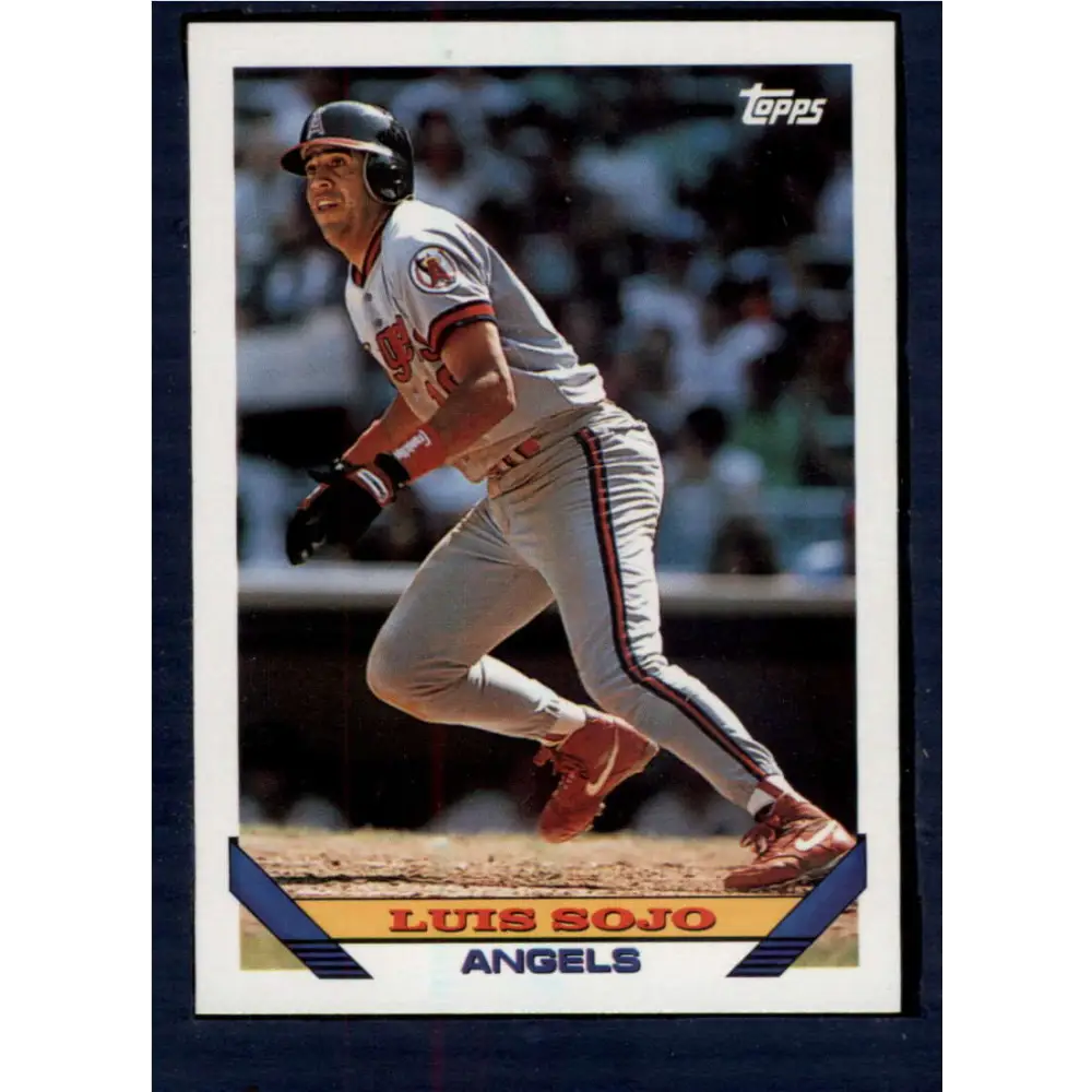 1993 Topps #347 Luis Sojo NM-MT California Angels Baseball Card  Image 1