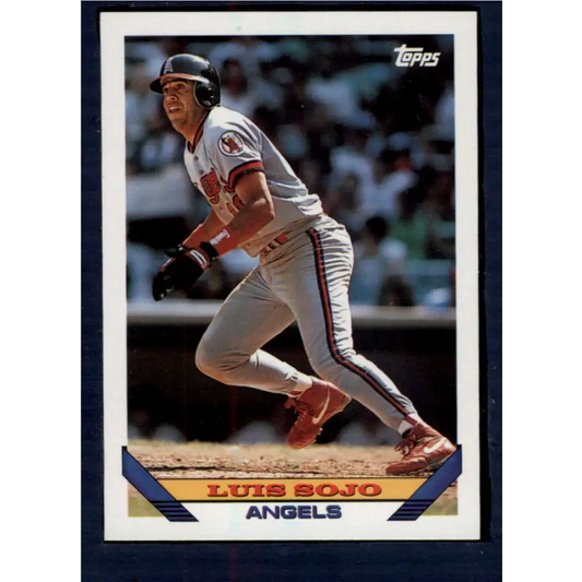 1993 Topps #347 Luis Sojo NM-MT California Angels Baseball Card  Image 1
