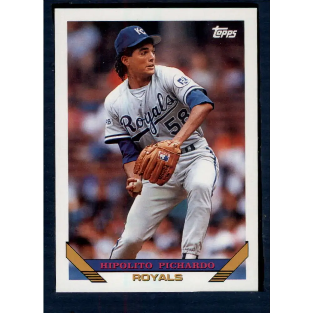 1993 Topps #349 Hipolito Pichardo NM-MT Kansas City Royals Baseball Card  Image 1